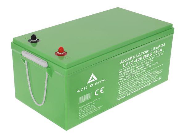 Akumulator LiFePO4 LP12-400 400Ah 12V 150A BMS / Bluetooth / Mata grzewcza