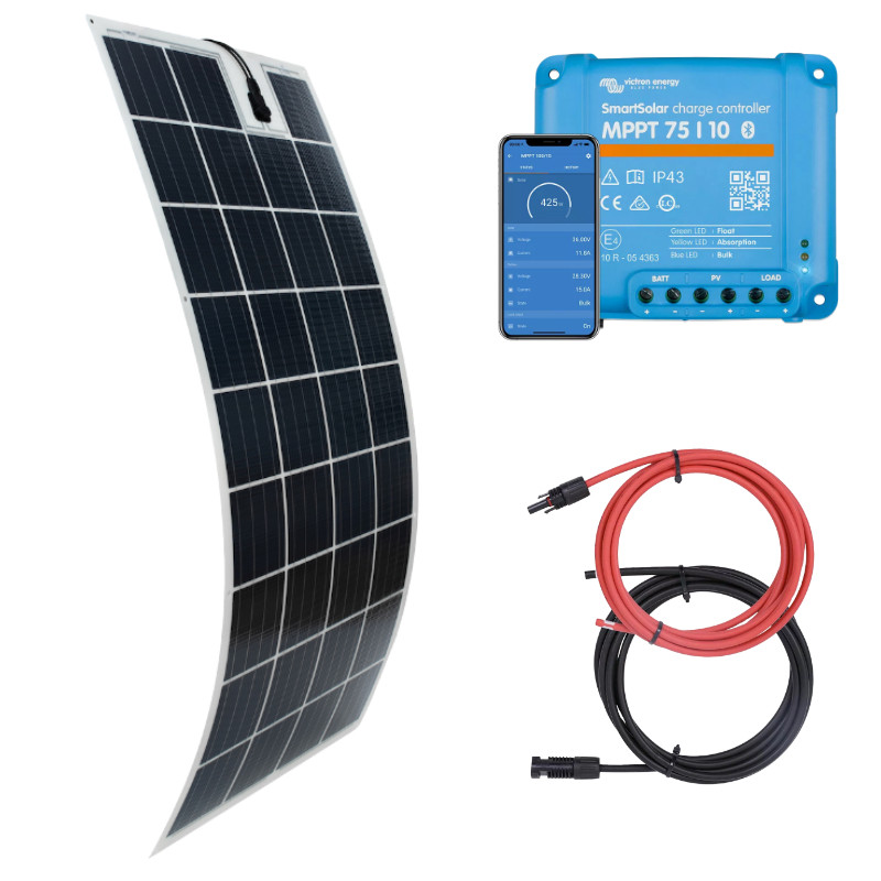 Zestaw solarny na łódź 150W z regulatorem MPPT