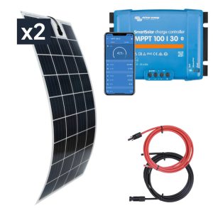 Zestaw solarny na łódź 300W z regulatorem MPPT