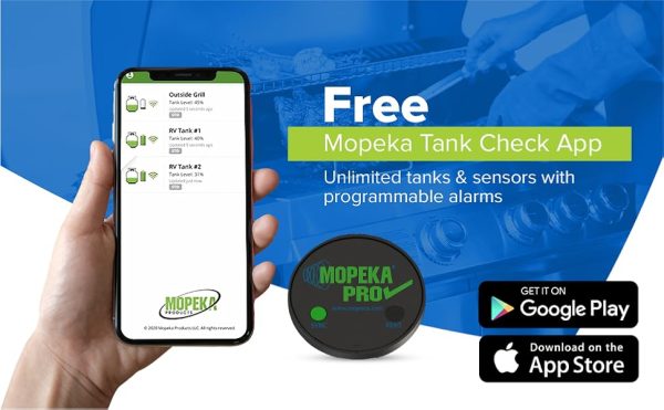Czujnik poziomu wody/gazu/cieczy MOPEKA PRO UNIVERSAL + mocowanie MOPEKA GAS do butli (żel do czujników Mopeka gratis ! ) - obrazek 3