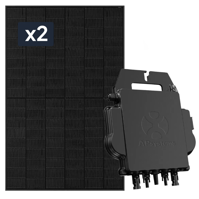 2 xPanel słoneczny  JA Solar JAM54D41 BIFACIAL 435W LB + Mikroinwerter APsystems DS3