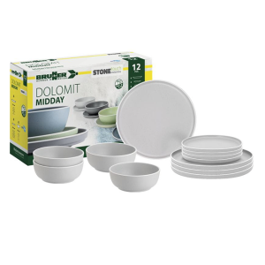 Elegancki zestaw obiadowy Midday Dolomit marki Brunner