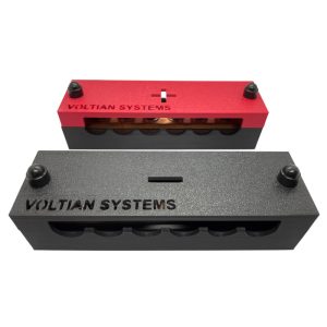 Busbar miedziany Voltian Systems 6P M8 250A 70V – komplet 2 szt.