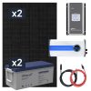 Elektrownia słoneczna 910W z akumulatorem - zasilanie 230V moc 3000W + MPPT