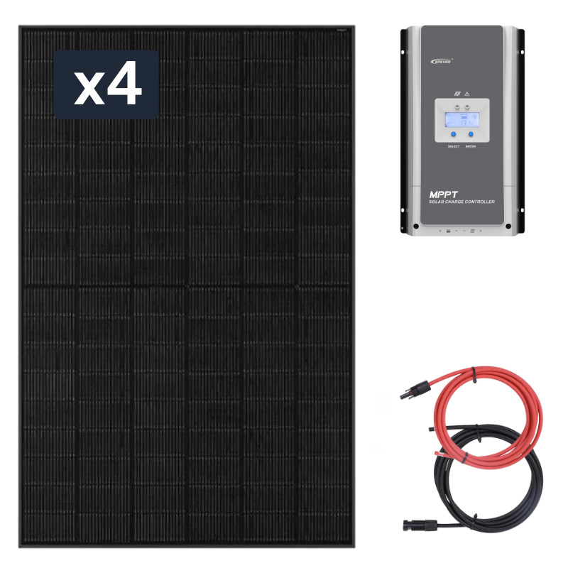 Panel słoneczny 4x435W z regulatorem ładowania 60A MPPT - 24V