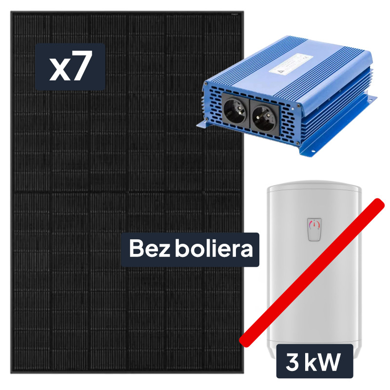 Solarny podgrzewacz wody 3kWp Panele słoneczne JA Solar