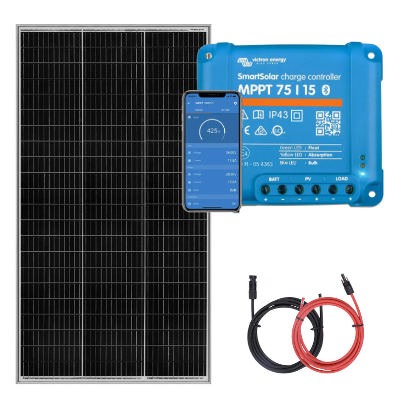 Zestaw solarny na łódź 180W z regulatorem MPPT