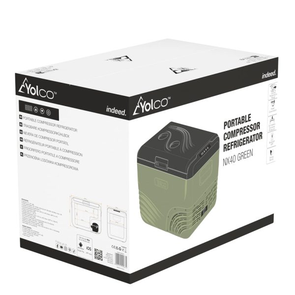 Przenośna lodówka kompresorowa Yolco NX40 Green - obrazek 19