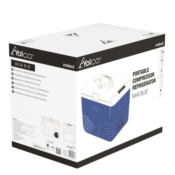 Przenośna lodówka kompresorowa Yolco NX40 Blue - obrazek 23