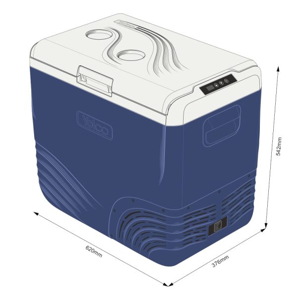 Przenośna lodówka kompresorowa Yolco NX50 Blue - obrazek 20