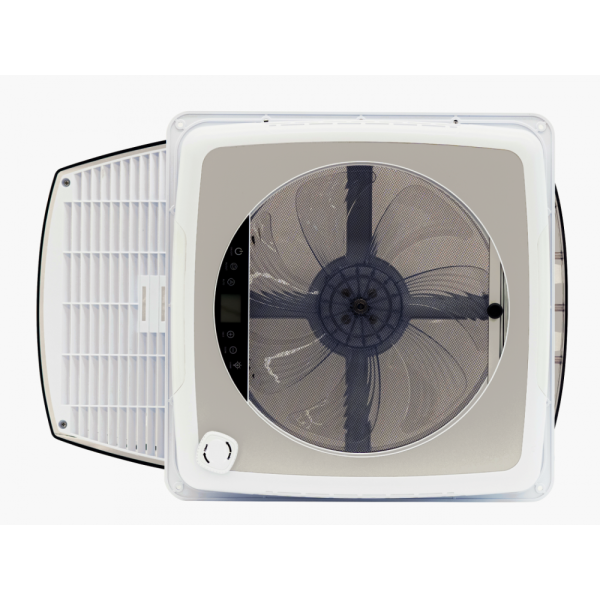 Okno Dachowe Z Wentylatorem I Oświetleniem LED Do Kampera, PLUS FAN 400X400 Mm - obrazek 9