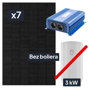 Solarny podgrzewacz wody 3kWp Panele słoneczne JA Solar