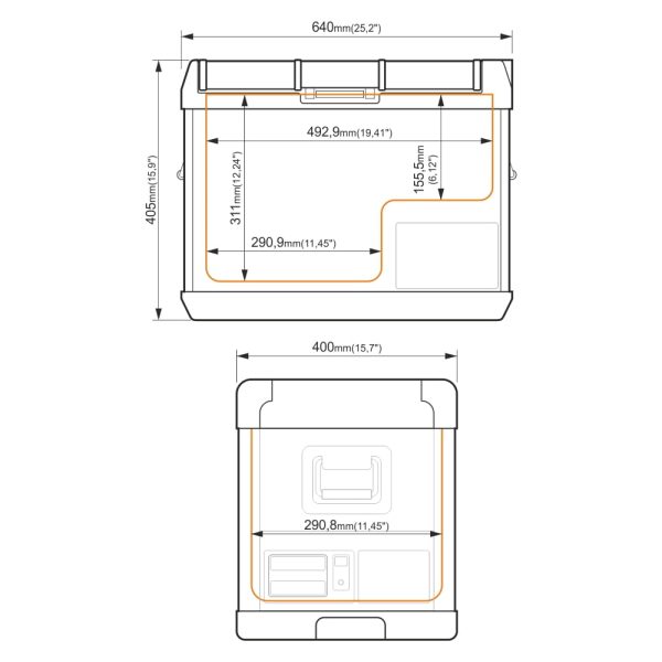 Przenośna lodówka kompresorowa Yolco GCX37 Black - obrazek 8
