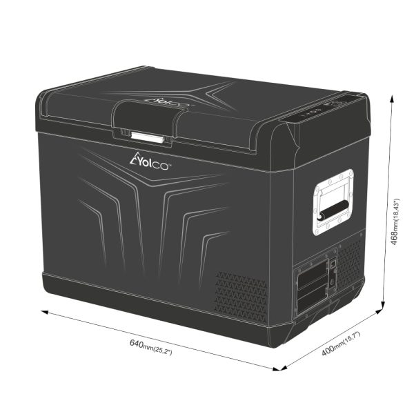 Przenośna lodówka kompresorowa Yolco GCX47 Black - obrazek 7