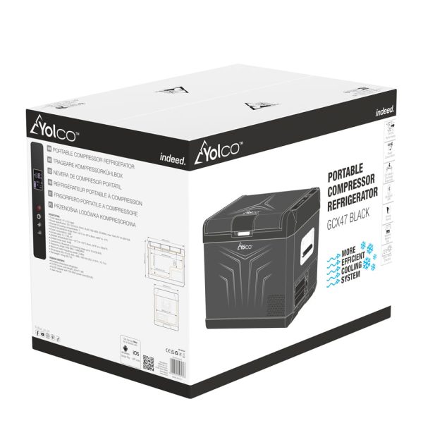 Przenośna lodówka kompresorowa Yolco GCX47 Black - obrazek 9