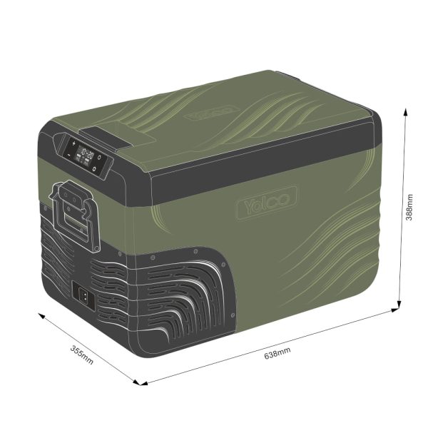 Przenośna lodówka kompresorowa Yolco KX30 Green - obrazek 2