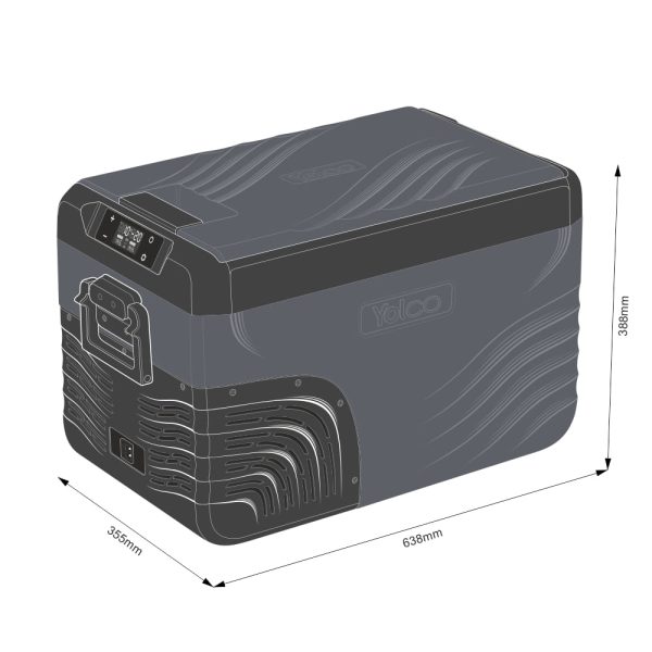 Przenośna lodówka kompresorowa Yolco KX30 Carbon - obrazek 7