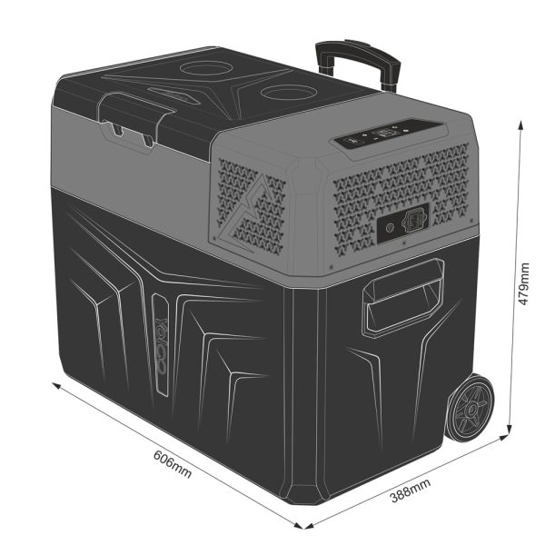 Przenośna lodówka kompresorowa Yolco BCX40 CARBON - obrazek 19