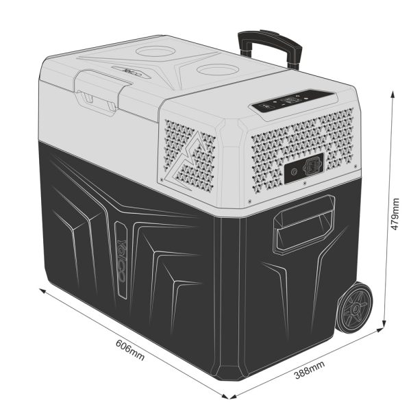 Przenośna lodówka kompresorowa Yolco BCX40 GREY - obrazek 20