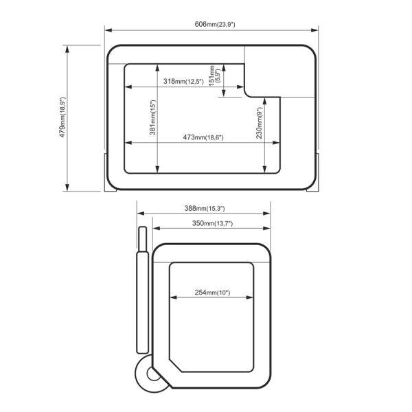 Przenośna lodówka kompresorowa Yolco BCX40 GREY - obrazek 21
