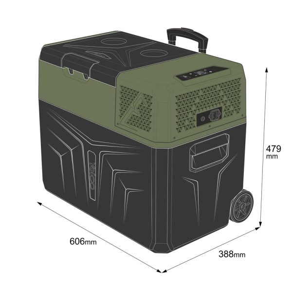 Przenośna lodówka kompresorowa Yolco BCX40 Green - obrazek 22