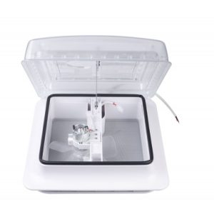 Okno dachowe łazienkowe do kampera z wentylatorem, WC VENT 280x280 mm