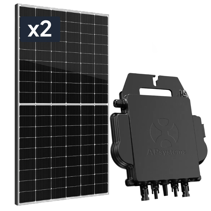 2 x Panel słoneczny EPEVER 435W + Mikroinwerter APsystems DS3