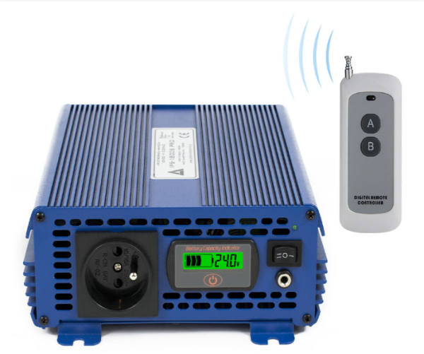 PRZETWORNICA NAPIĘCIA IPS-1200S SINUS 24V/230V 1200W ECO MODE PRO
