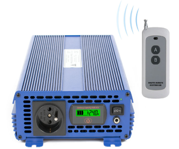 PRZETWORNICA NAPIĘCIA IPS-2000S SINUS 24V/230V 2000W ECO MODE PRO