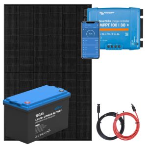 Panel słoneczny 455W i akumulator LiFePO4 100Ah z regulatorem MPPT